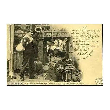 Gros Lot Carte postale 22 - Chansons de Botrel - Le fil casse N° 333