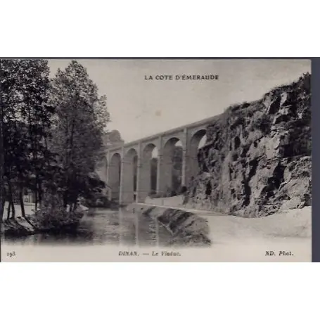 Prix Choc Carte postale 22 - Dinan - Le viaduc - Voyage - Dos divise...