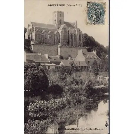 Carte postale 22 - Lamballe - Notre-Dame - Voyage - Dos non divise... Jusqu’à Épuisement Des Stocks