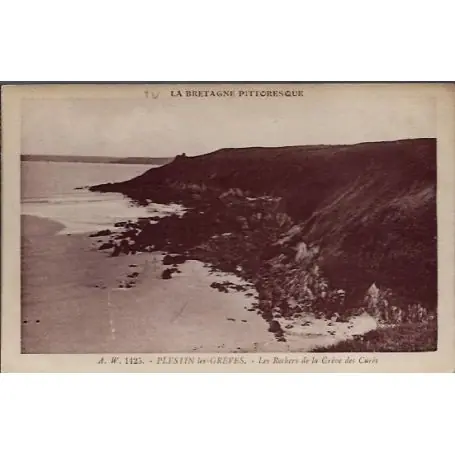 Vente Directe Carte postale 22 - Plestin-les-Greves - les rochers de la greve des cures - Voyage - Dos d...