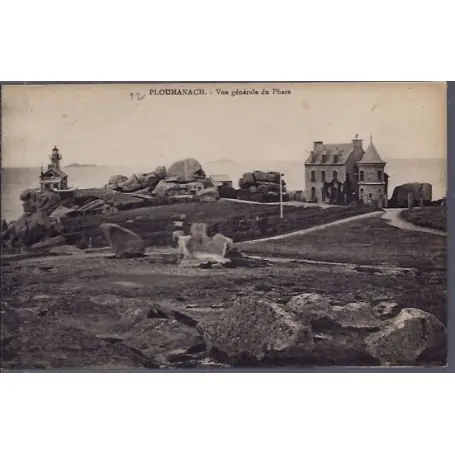 Prix Choc Carte postale 22 - Ploumanach - Vue generale du phare - Non voyage - Dos divise...