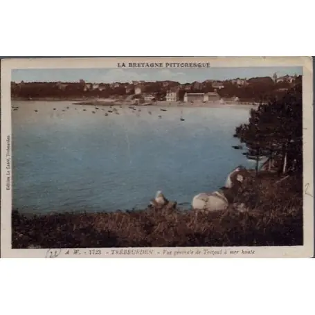 Carte postale 22 - Trebeurden - Vue generale de Trozoul a mer haute - Voyage - Dos divise... Pas Cher