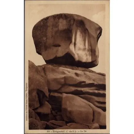 Carte postale 22 - Tregastel - Le de - Non voyage - Dos divise... Authentique