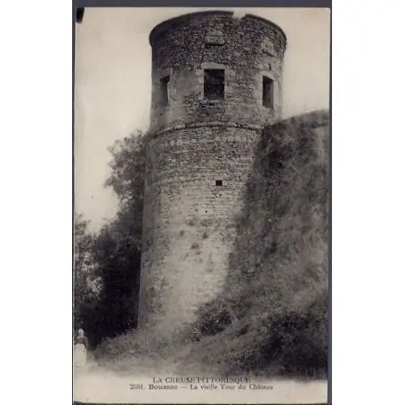 Prix Choc Carte postale 23 - Boussac - La vieille Tour du chateau - Voyage - Dos divise...
