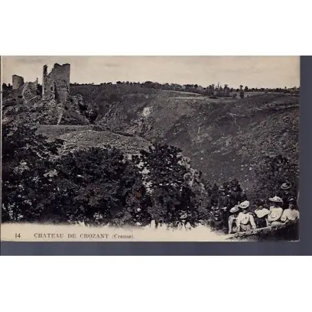 Carte postale 23 - Crozant - le chateau - Non voyage - Dos divise... Livraison Gratuite