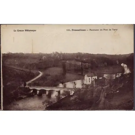 Nouvelle Collection Carte postale 23 - Fresselines - Panorama du Pont de Vervy - Non voyage - Dos divise...