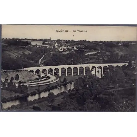 Carte postale 23 - Glenic - Le Viaduc - Voyage - Dos divise... Soldes