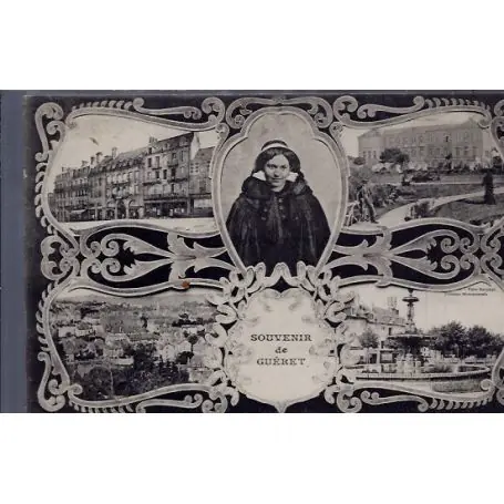 Carte postale 23 - Gueret - carte des differentes vues de la ville - Non voyage - Dos div... Acheter En Ligne