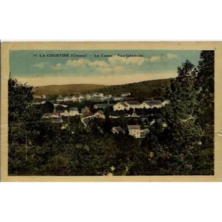 Carte postale 23 - La courtine (creuse) - Le camp - Vue generale - Voyage - Dos divise Premium