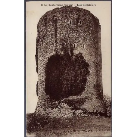 Carte postale 23 - La Souterraine - Tour de Bridiers - Non voyage - Dos divise... Nouvel Arrivage