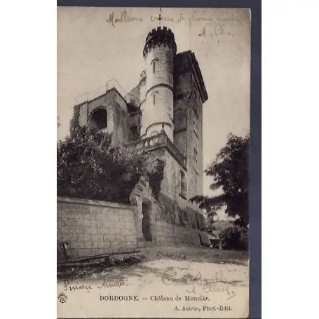 Prix Choc Carte postale 24 - Dordogne - Chateau de Monclar - Voyage - Dos non divise...