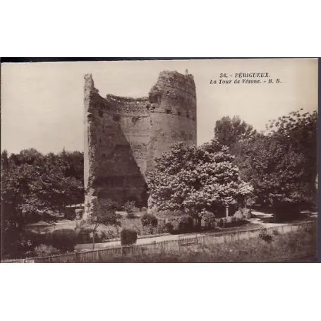 Carte postale 24 - Perigueux - La tour de Vesone - Non voyage - Dos divise... Garantie Incluse