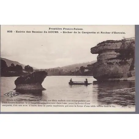 Offre Du Jour Carte postale 25 - Bassins du Doubs - Rocher Casquette