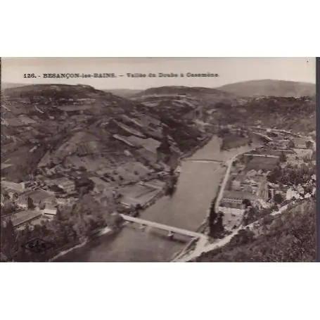 Garantie Incluse Carte postale 25 - Besancon-les-Bains - Vallee du Doubs a Casamene - Non voyage - Dos div...