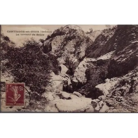 Commande En Gros Carte postale 26 - Chatillon-en-Diois - Le torrent de Boule - Voyage - Dos divise...