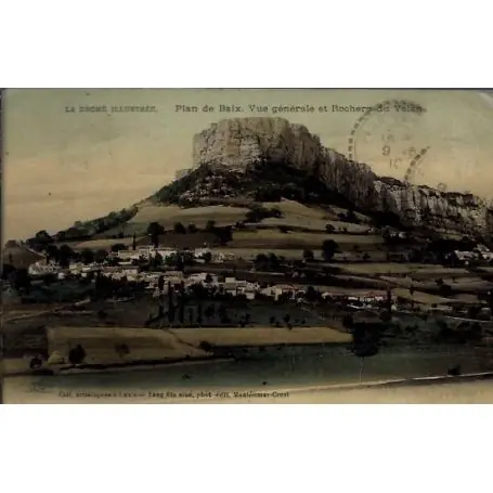 Jusqu’à Épuisement Des Stocks Carte postale 26 - Plan de Baix - Vue generale et rochers du Velan - Voyage - Dos divise...