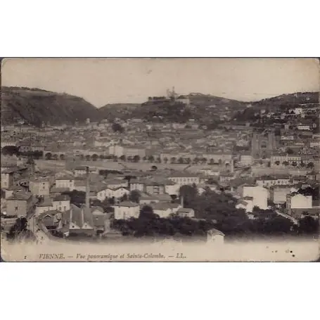 Réduction Carte postale 26 - Vienne - Vue panoramique et Sainte-Colombe - Non voyage - Dos non divi...
