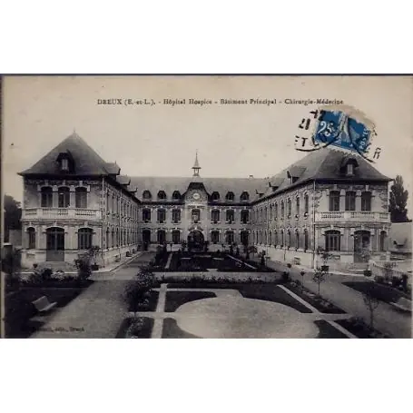 Produit De Marque Carte postale 28 - Dreux - Hopital Hospice - Batiment Principal - Chirurgie-Medecine - Vo...