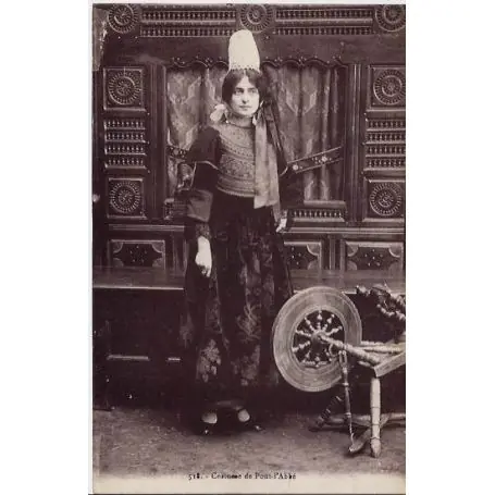 Pas Cher Carte postale 29 - Costume de Pont-l'Abbe - Non voyage - Dos divise