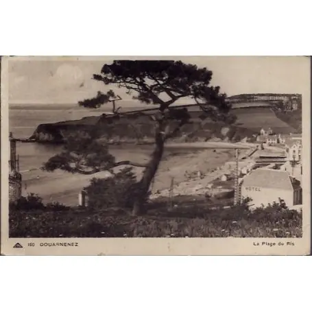 Carte postale 29 - Douarnenez - La plage du Ris - Voyage - Dos divise... Pas Cher