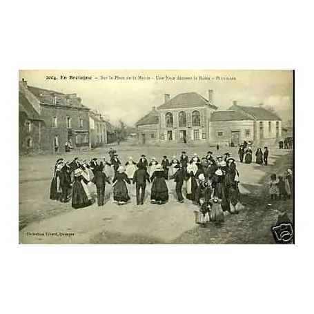 Seulement Aujourd’hui Carte postale 29 - Pluvigner - Une noce dansant la Ridee