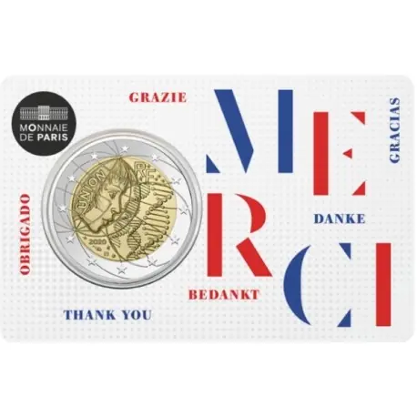 Offre Limitée 2 euro commémorative - France - 2020 - La recherche médicale - Merci - Coincard