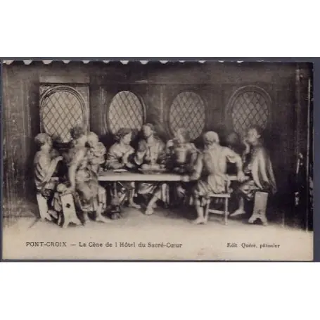 Top Vente Carte postale 29 - Pont-Croix - La cene de l' Hotel du Sacre-Coeur - Non voyage - Dos div...