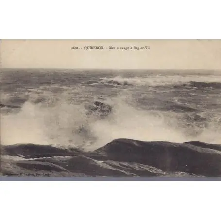 Carte postale 29 - Quiberon - Mer sauvage a Beg-en-Vil Édition Limitée