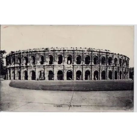 Expédition Rapide Carte postale 30 - Nimes - Les Arenes - Voyage - Dos divise
