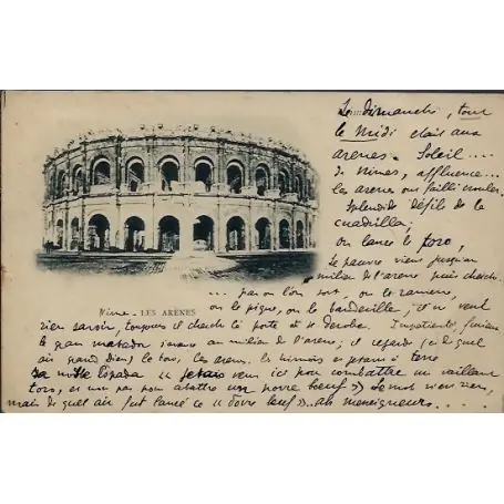 Haute Qualité Carte postale 30 - Nimes - les Arenes - Voyage - Dos non divise...