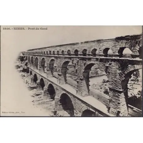Carte postale 30 - Nimes - Pont du Gard - Non voyage - Dos non divise... Certifié