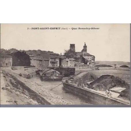 Nouvel Arrivage Carte postale 30 - Pont Saint Esprit - Quai Bonnefoy-Sibour