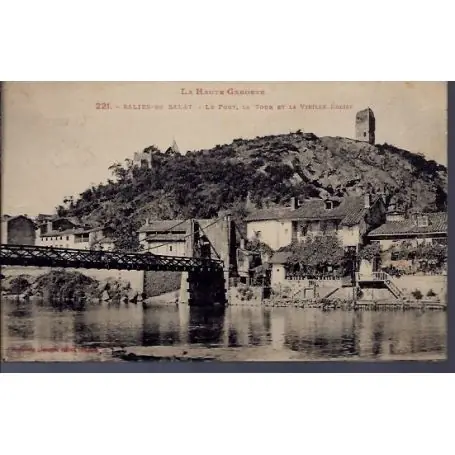 Solde Carte postale 31 - Salies-du-Salat - le pont - la tour et la vieille eglise - Voyage - Do...