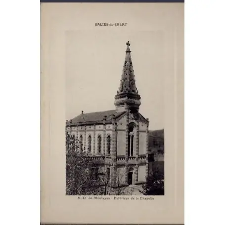 Carte postale 31 - Salies-du-Salat - N-D. de Montayan - Exterieur de la chapelle - Non vo... Prix Bas