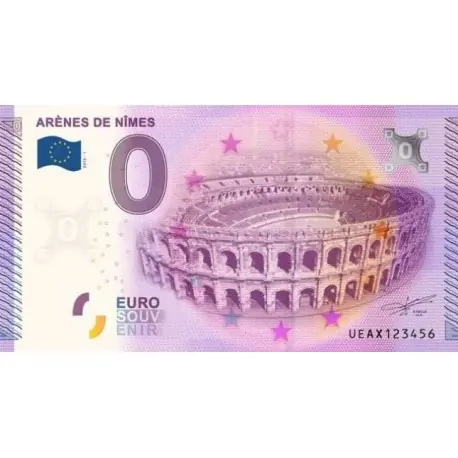 Petit Prix Billet souvenir - 30 - Les arênes de Nimes - 2015