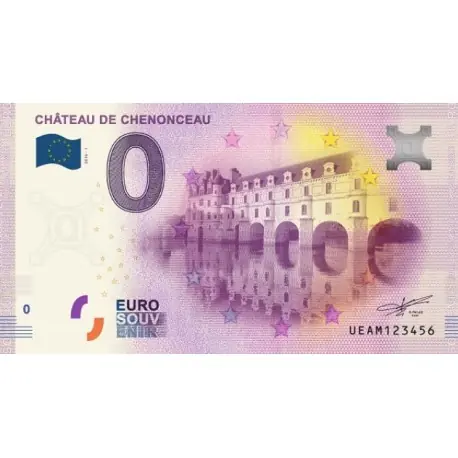 Commande En Gros Billet souvenir - 37 - Château de Chenonceau - 2015