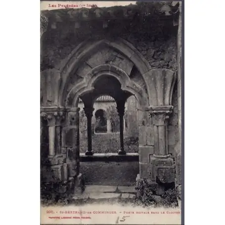 Carte postale 31 - St-Bertrand-de-Comminges - porte ogivale dans le cloitre - Voyage - Do... Prix Bas