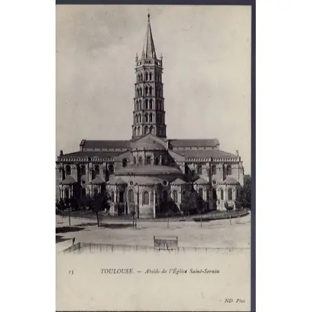 Carte postale 31 - Toulouse - Abside de l' eglise Saint-Sernin - Non voyage - Dos divise... Garantie Incluse