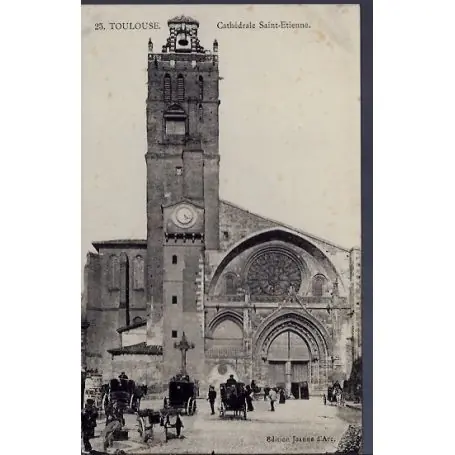 Carte postale 31 - Toulouse - Cathedrale Saint-Etienne - Non voyage - Dos divise... Commande En Gros
