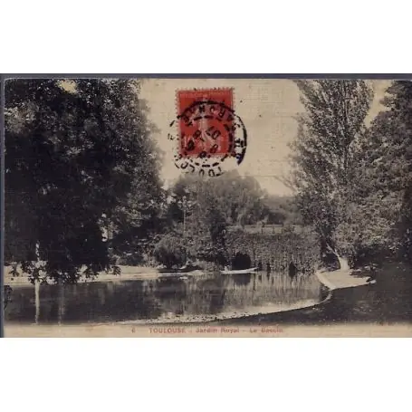 Carte postale 31 - Toulouse - Jardin Royal - le bassin - Voyage - Dos divise... Petit Prix