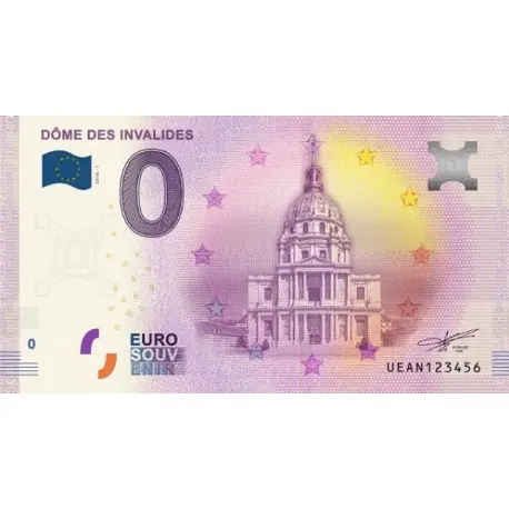 Produit De Marque Billet souvenir - 75 - Dôme des Invalides - 2015