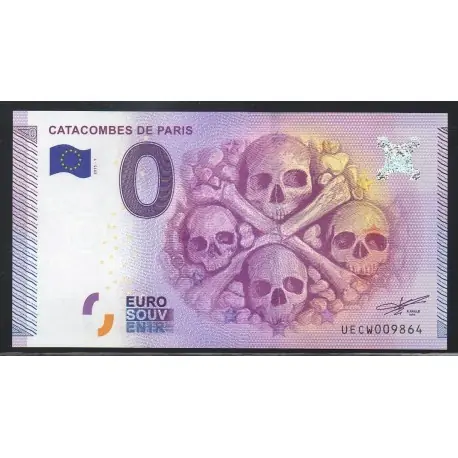 Billet souvenir - Catacombes de Paris - 2015 Offre Exclusive