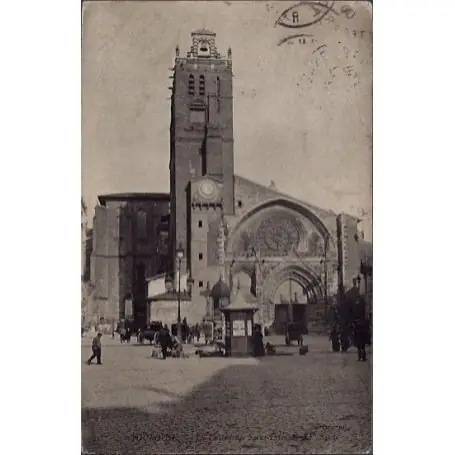 Carte postale 31 - Toulouse - La cathedrale Saint-Etienne XVeme siecle - Voyage - Dos div... Haute Qualité