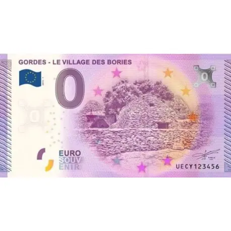 Billet souvenir - 84 - Gordes - le village des Bories - 2015 Acheter Direct