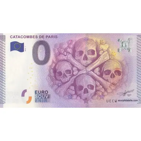 Vente Flash Billet souvenir - 75 - Catacombes de Paris - 2015
