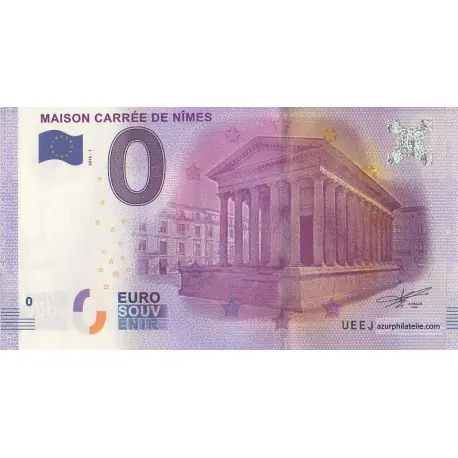 Promotion Saisonnière Billet souvenir - 30 - Maison carrée de Nîmes - 2016