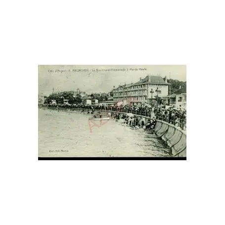 Carte postale 33 - ARCACHON - BOULEVARD-PROMENADE A MAREE HAUTE Offre Exclusive