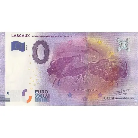 Artisanat Billet souvenir - 24 - Lascaux - Centre International de l'art parietal - 2017