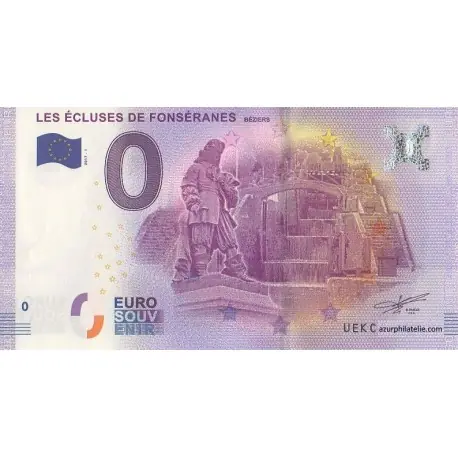 Prix Promo Billet souvenir - 34 - Béziers - Les écluses de Fonséranes - 2017