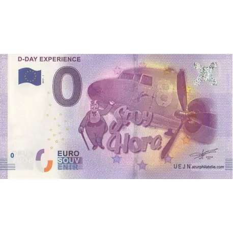 Billet souvenir - 50 - D-Day Experience - Stoy Hora - 2017 Authentique
